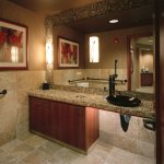 Interior bathroom photo of Puyallup WA dental practice: Johns Family Dentistry
